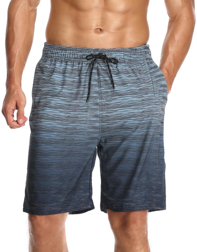 Pantalones de Baño Flytop XL Gris Degradado con Bolsillos con Cremallera