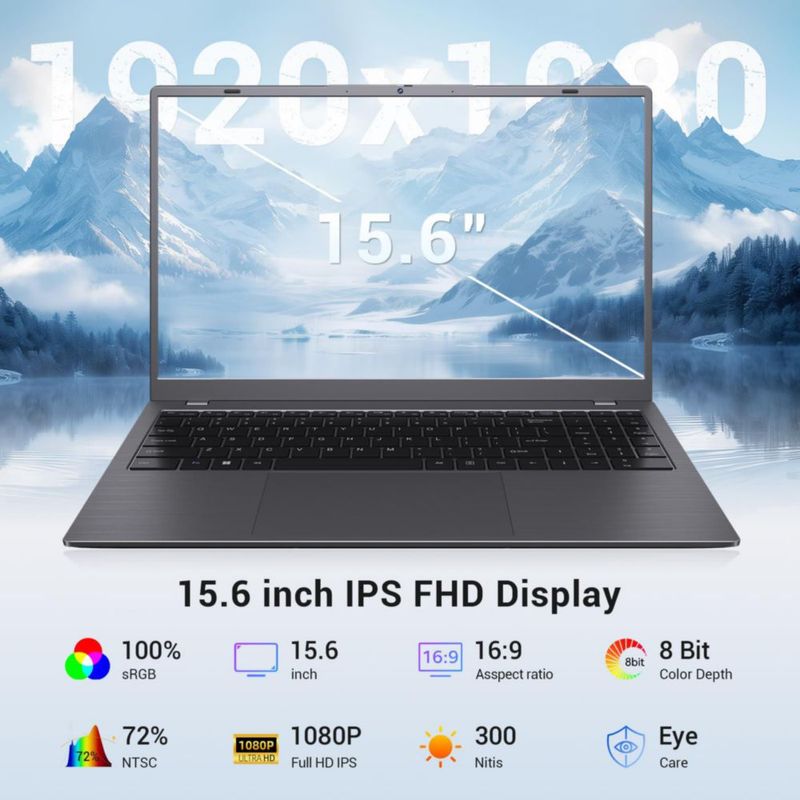 Portátil MAXVELTH 156" Full HD 8 GB RAM 256 GB SSD