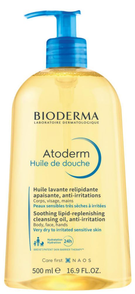 Aceite limpiador Bioderma Atoderm para pieles sensibles muy secas