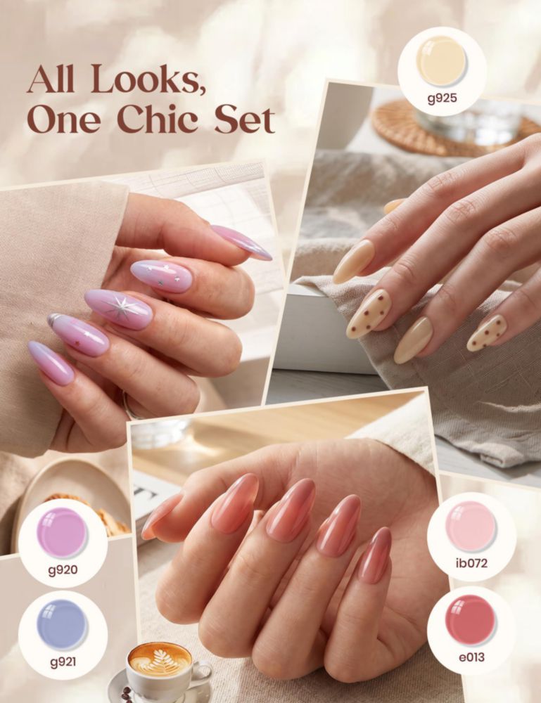 Kit de Gel de Uñas Beetles 20 colores Jelly