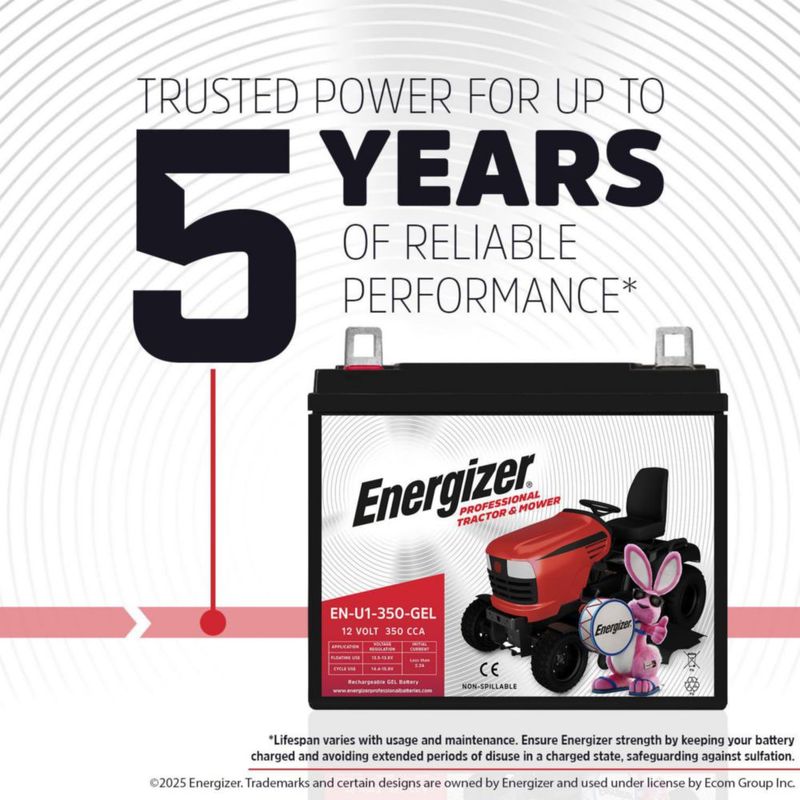 Batería para automóvil Energizer 12V 350CCA AGM GEL