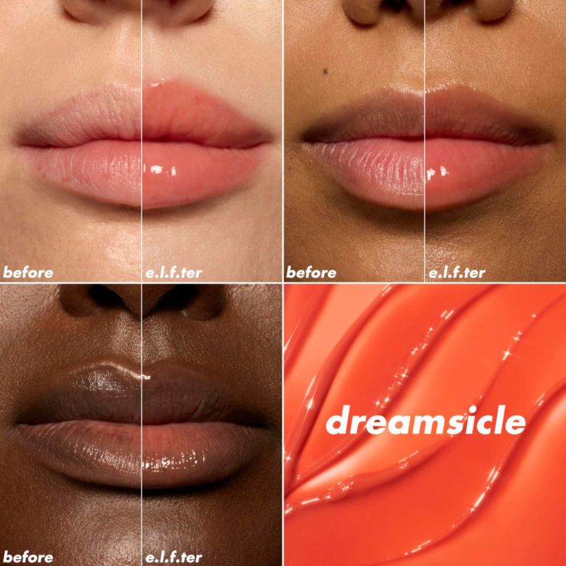 Aceite Labial e.l.f. Dreamsicle Voluminizador Vegano
