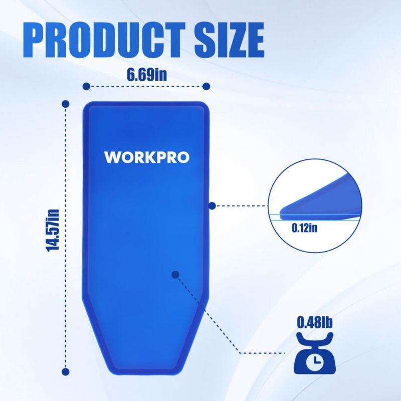 Embudo WORKPRO Flexible de Silicona azul de 37 cm