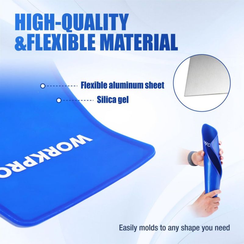Embudo WORKPRO Flexible de Silicona azul de 37 cm