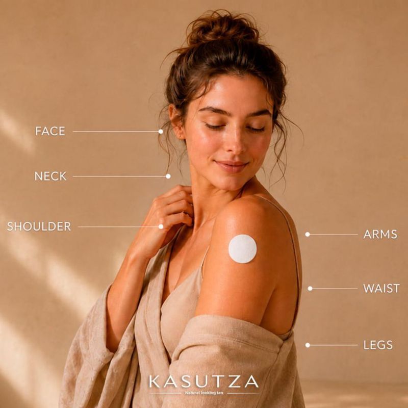 Parche autobronceador KASUTZA 7 unidades para rostro y cuerpo