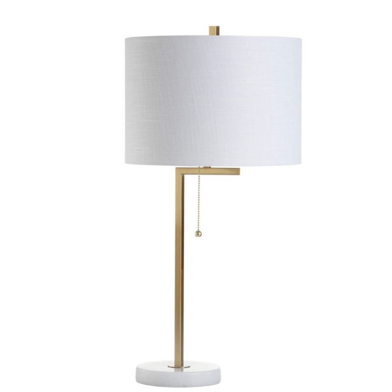 Lámpara de mesa JONATHAN Y 62 cm metal mármol y latón/blanco
