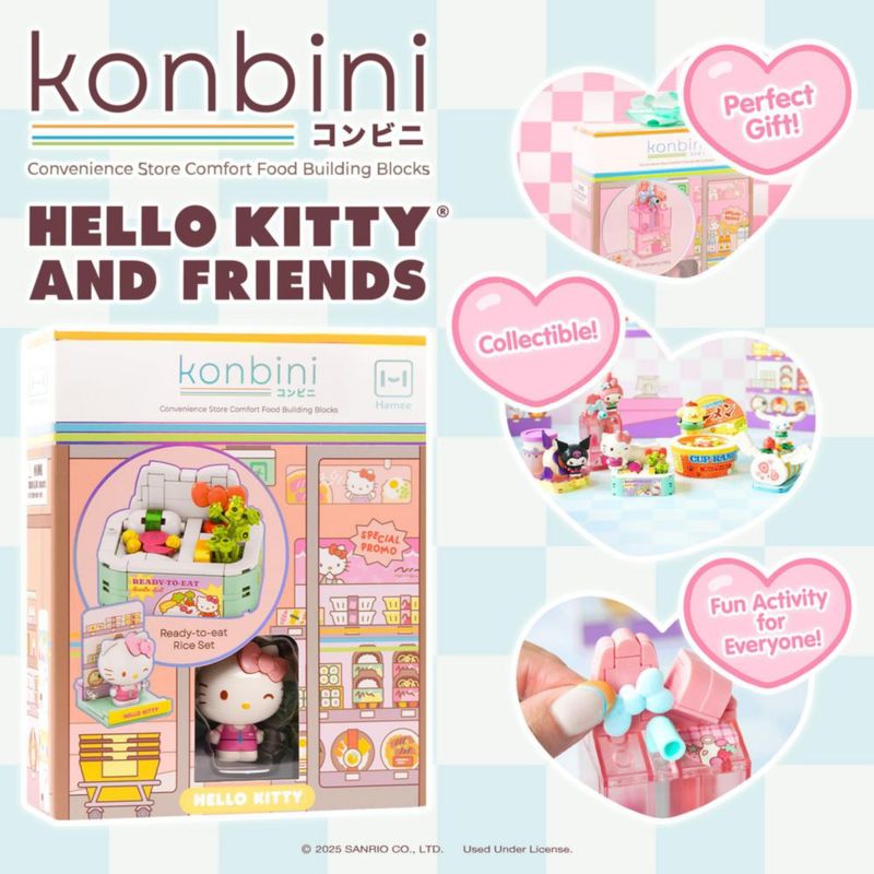 Bloques de Construcción Hamee Hello Kitty y Amigos Konbini