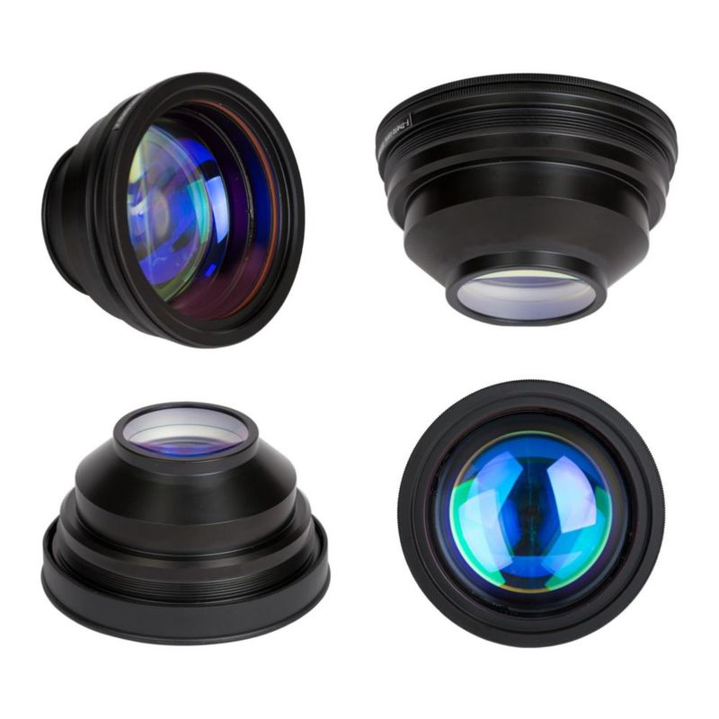 Lente F-Theta Cloudray 250 × 250 mm FL380 mm M85 1064 nm