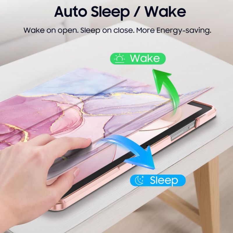Funda Transparente FINTIE para Samsung Galaxy Tab A11+/A9+ de 11'' con Diseño de Mármol