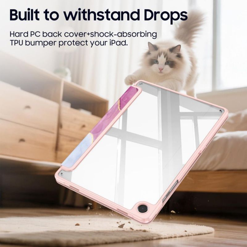 Funda Transparente FINTIE para Samsung Galaxy Tab A11+/A9+ de 11'' con Diseño de Mármol