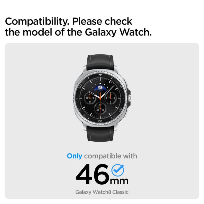 Protector de pantalla Spigen Galaxy Watch 8 46 mm