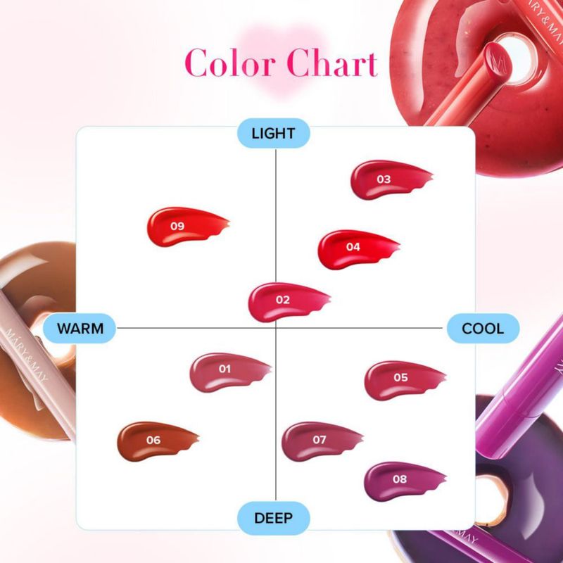 Labial Mary&May Blooming Glow 01 Peonía 1.7 g