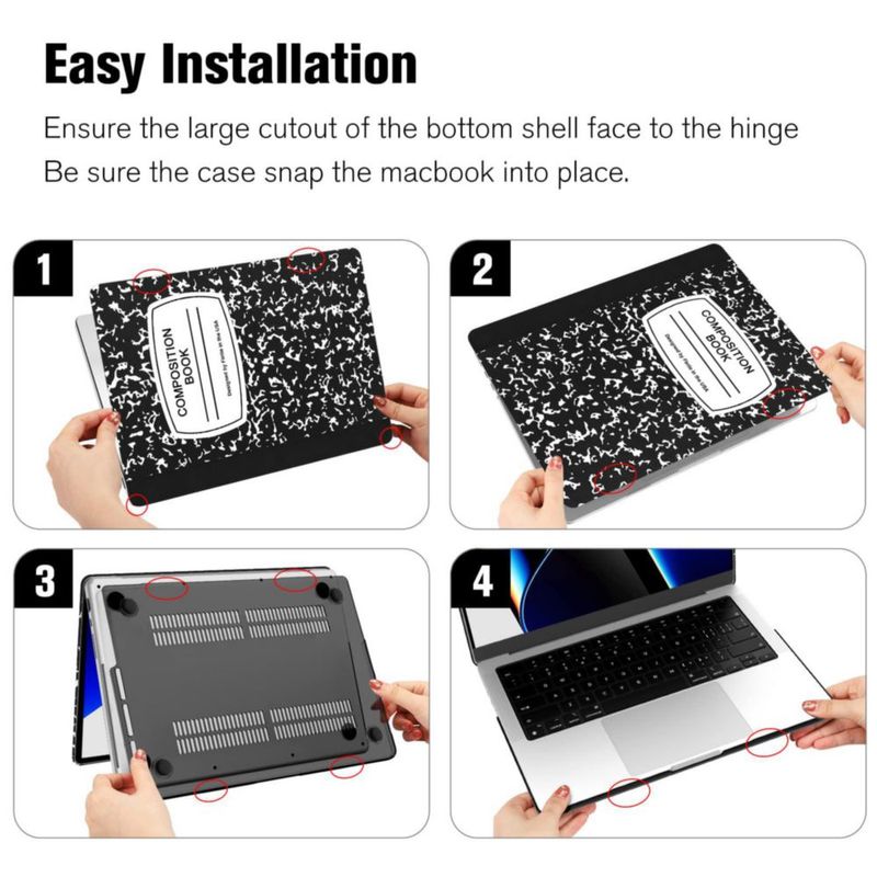 Funda rígida FINTIE para MacBook Pro 14" (Libro de composición)