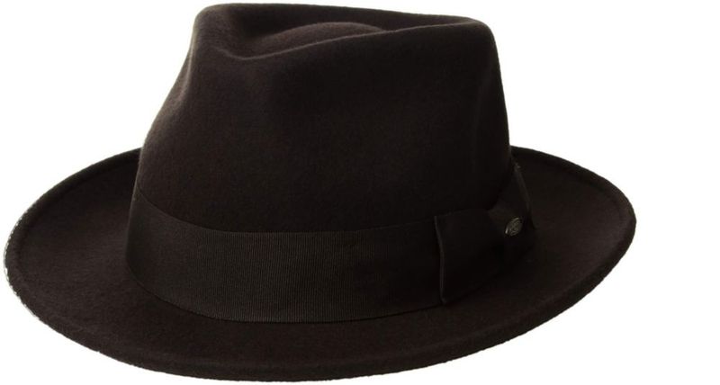 Sombrero Fedora Scala Classico de Lana Aplastable - Talla XL - Color Chocolate