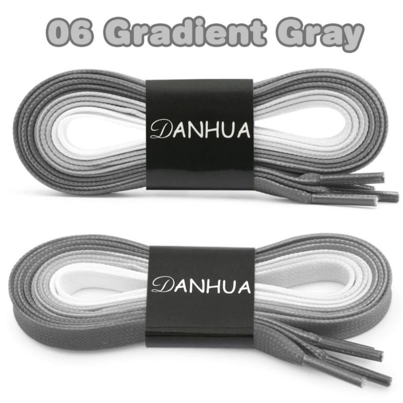 Cordones DANHUA 150 cm Gris Degradado – Pack de 2