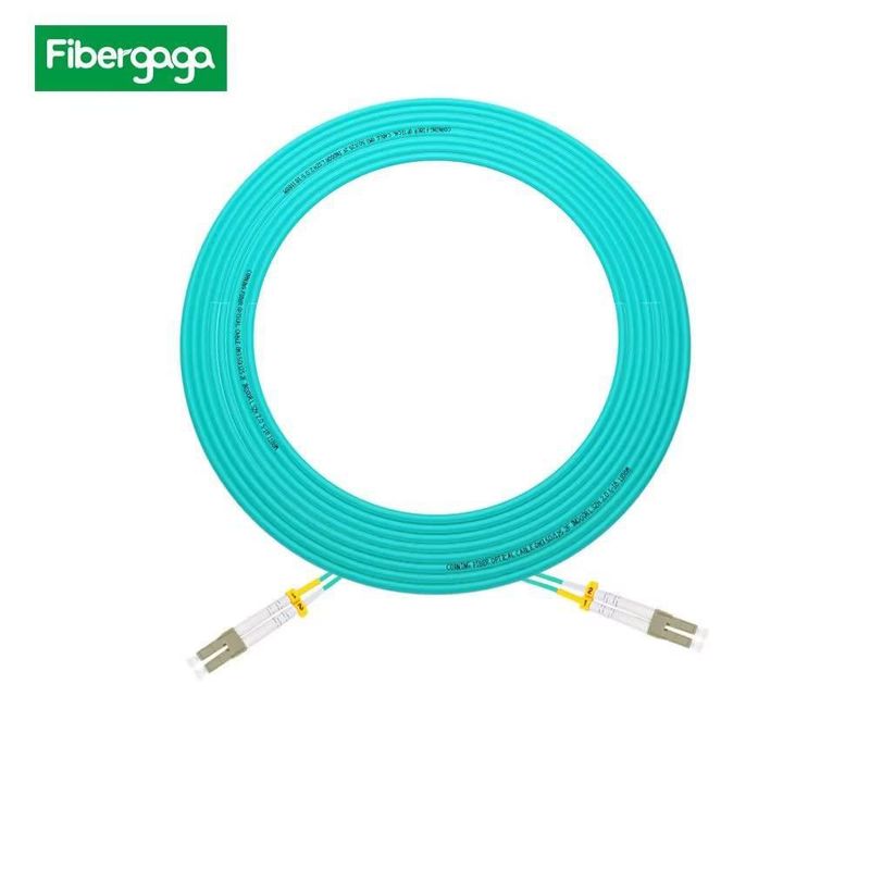 Cable de fibra Fibergaga 50 m OM3 Multimodo Dúplex LC a LC