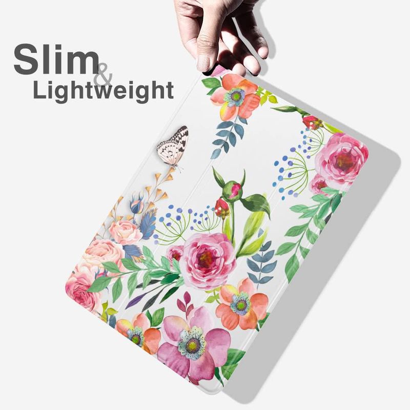 Funda para iPad MoKo 9ª/8ª/7ª generación - Flores aromáticas