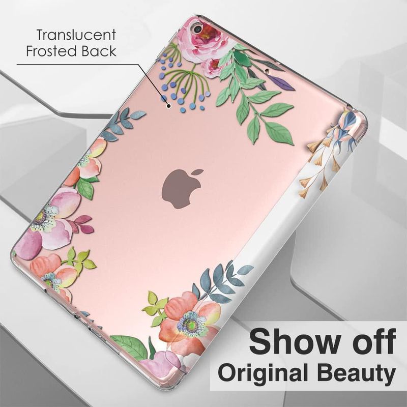 Funda para iPad MoKo 9ª/8ª/7ª generación - Flores aromáticas