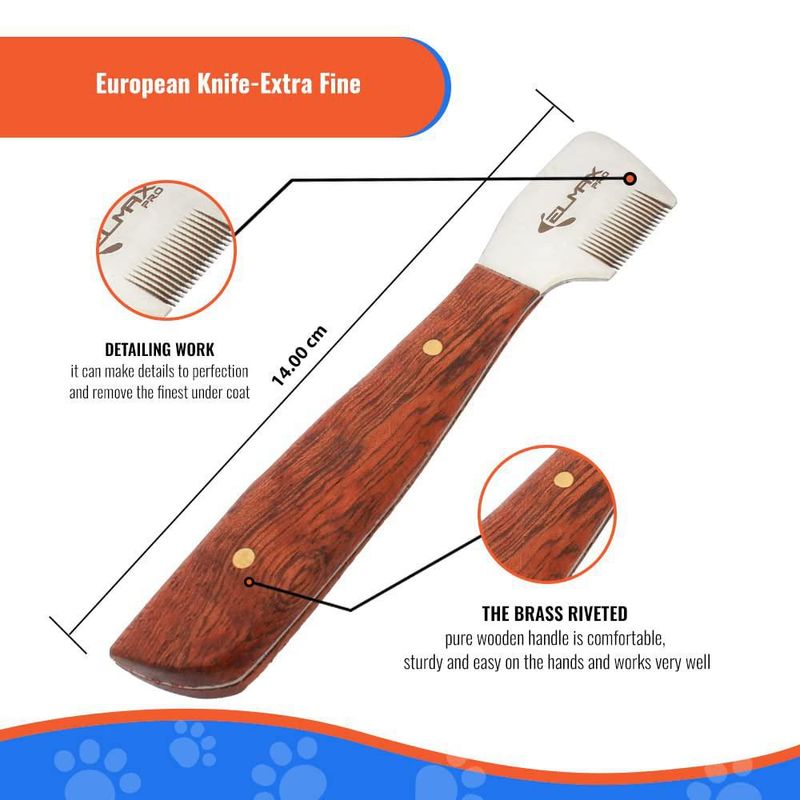 Cuchillos de Deslanado Elmax Pro – Pack de 6 en Acero Inoxidable