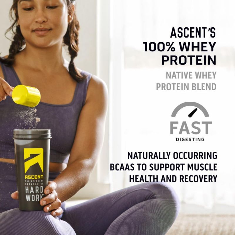 Polvo de proteína de suero Ascent 800 g sabor menta mocha