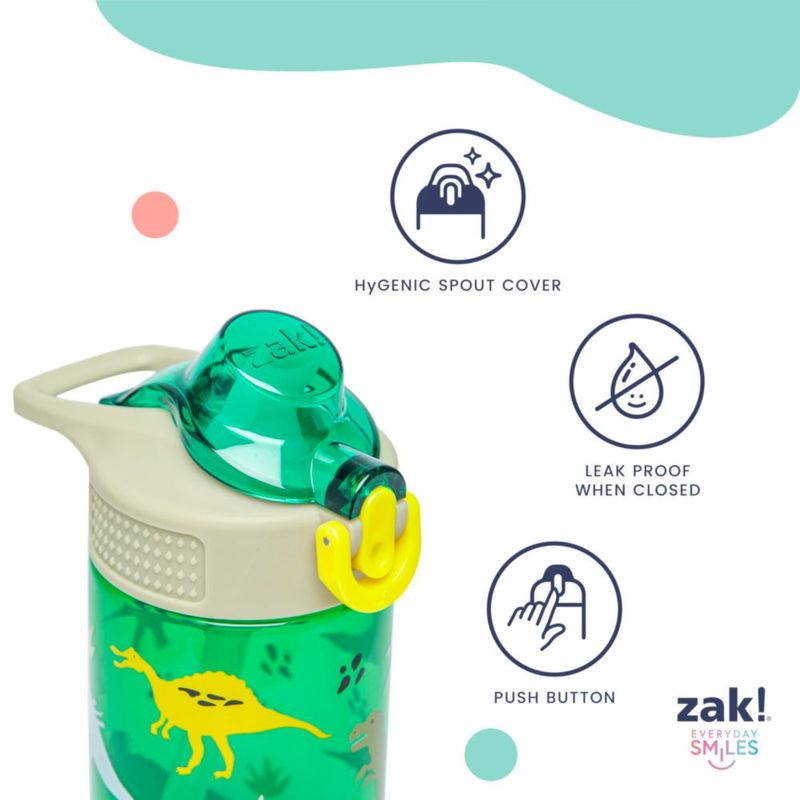 Botella Zak Designs KPop 710 ml con pajilla a prueba de fugas
