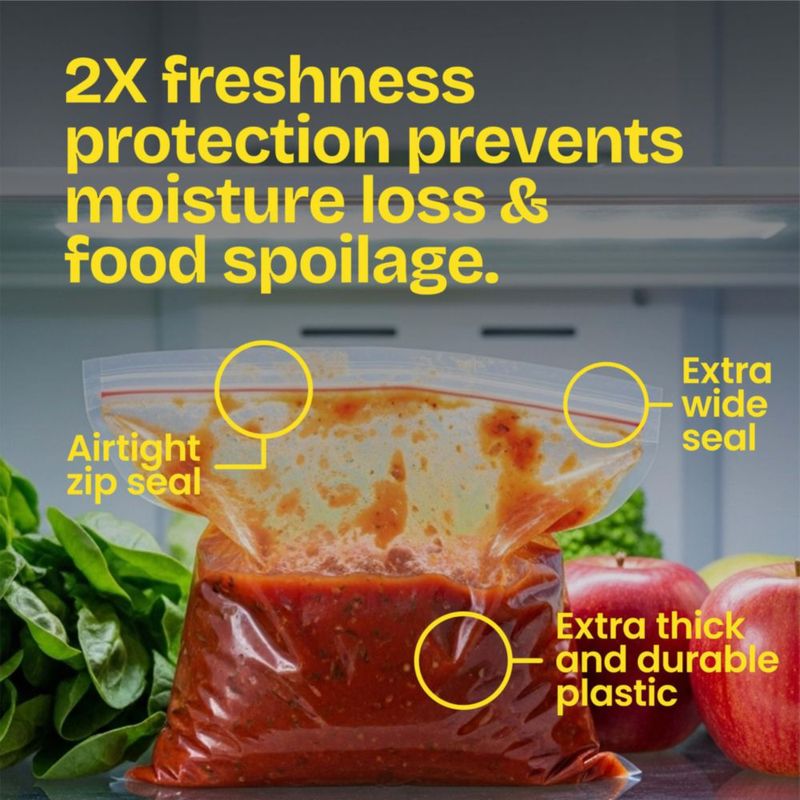 Bolsas de Almacenamiento de Alimentos Glad para Sándwich – 100 unidades