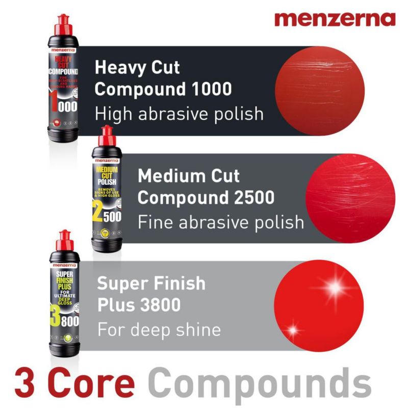 Set de Pulido Menzerna 16 oz HCC1000 MCC2500 SFP3800