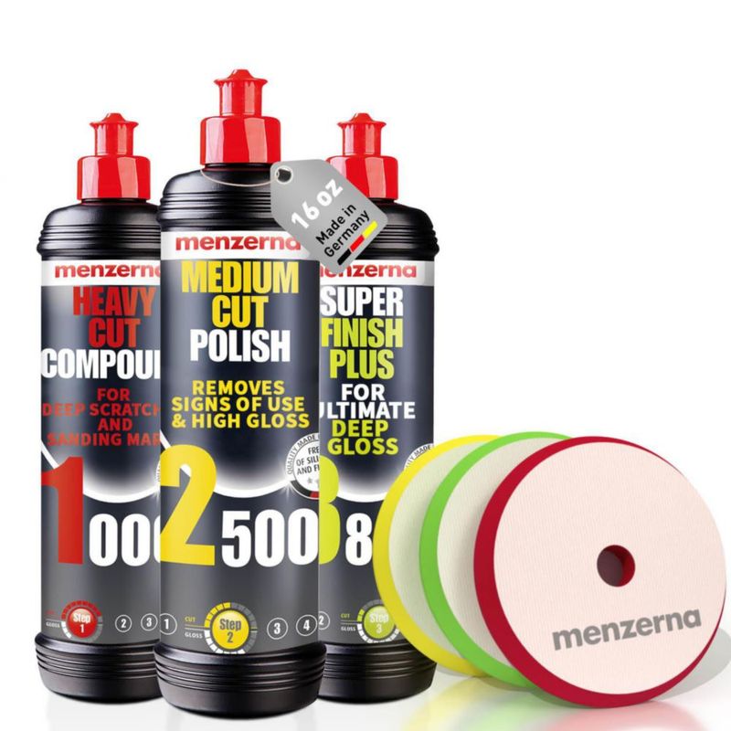 Set de Pulido Menzerna 16 oz HCC1000 MCC2500 SFP3800