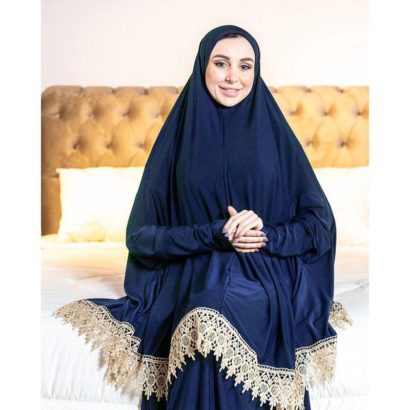 Vestido de oración genérico de 2 piezas manga larga talla única