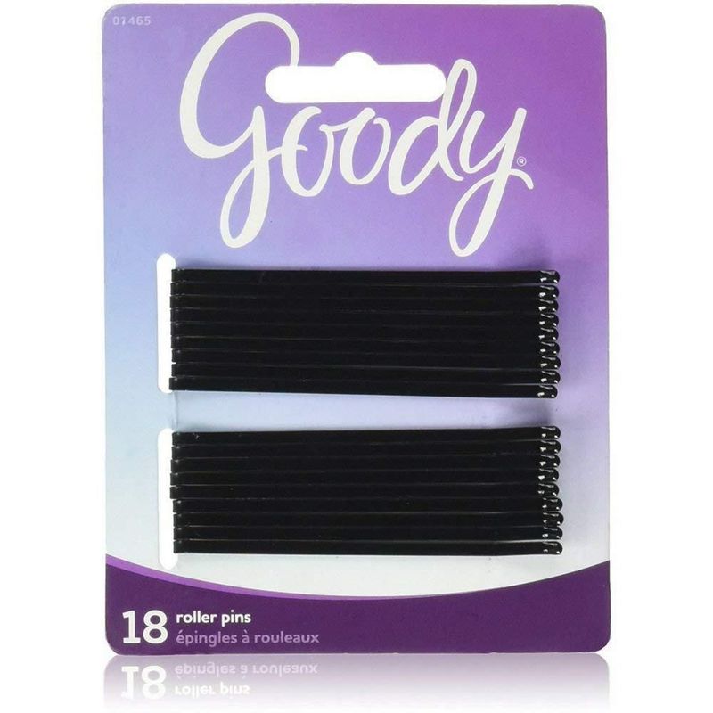 Pinzas enrolladoras GOODY 8 cm negras - paquete de 18