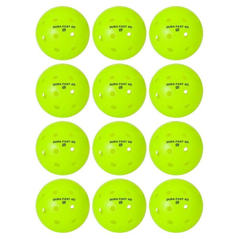 Pelotas DURA FAST 40 Neon (Pack de 12) – Aprobadas por USAPA