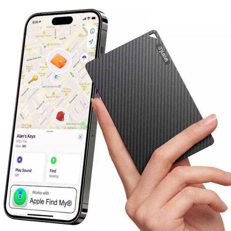 Rastreador de Cartera WANLD para Apple Find My solo iOS