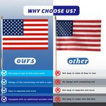 Banderas americanas FLAGMESAGE 30x46 cm (paquete de 50)