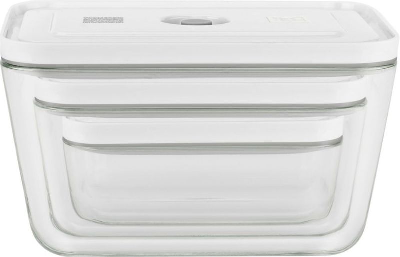 Zwilling J. A. Henckels Fresh Save 36803-003 Recipientes de vidrio con vacío Fresh & Save juego de 3 tamaños herméticos y resistentes al calor