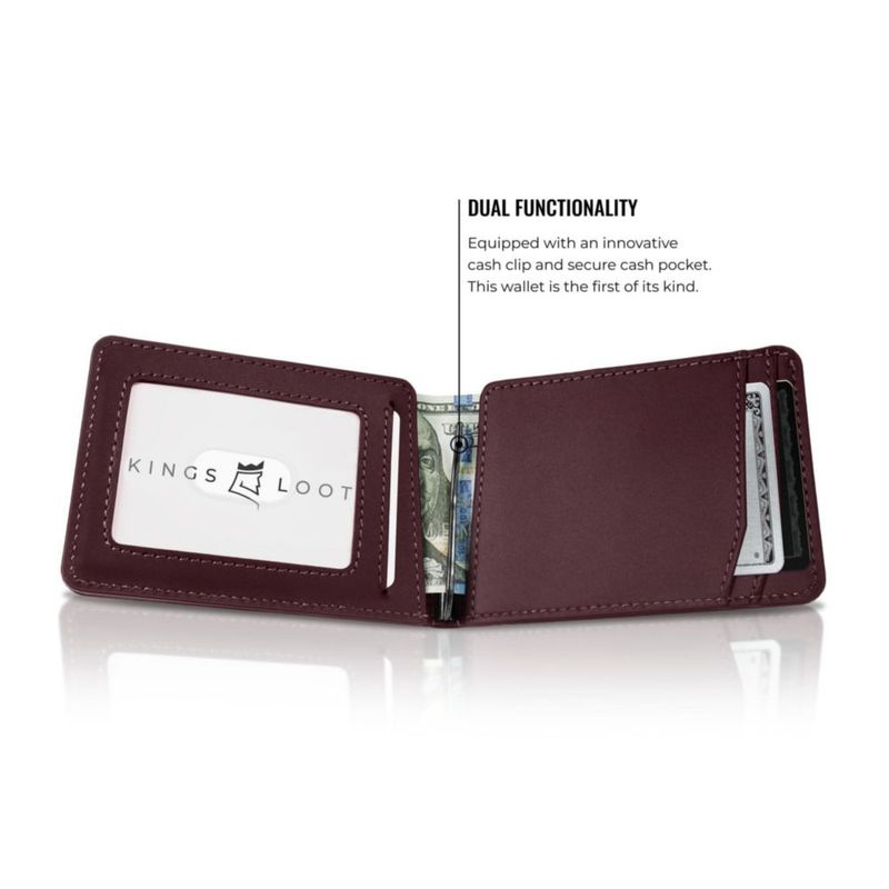 Cartera Kings Loot RFID Berrywood con bolsillo para efectivo
