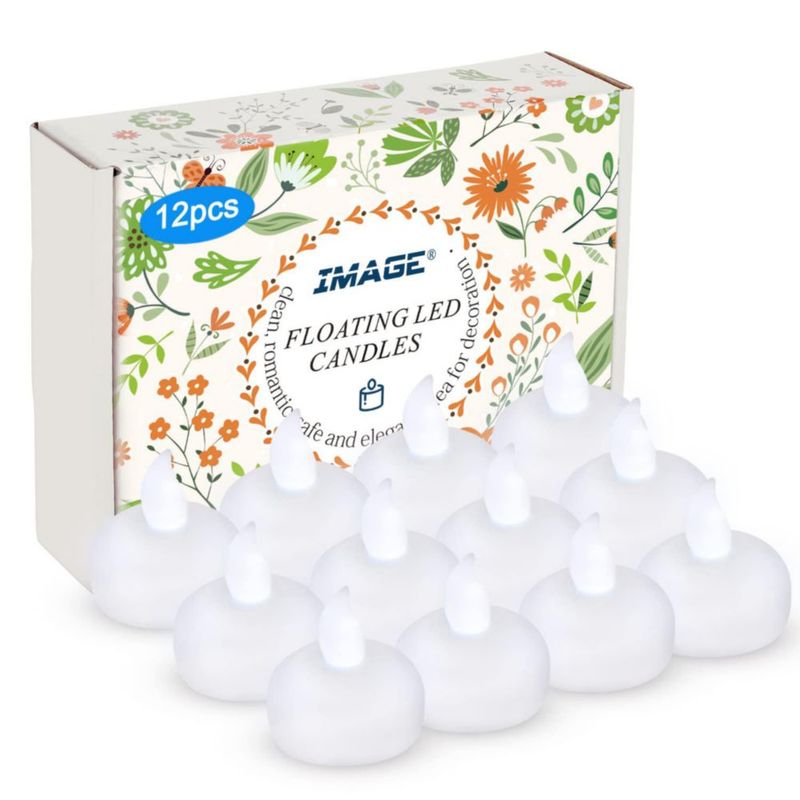 Velas Flotantes LED Impermeables IMAGE - Pack de 12