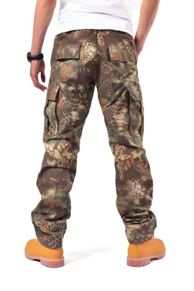 Pantalones Cargo Masculinos BACKBONE XL Camuflaje Verde Serpiente Ripstop