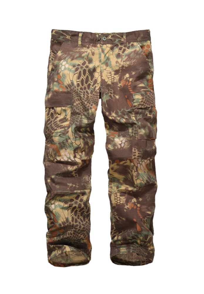 Pantalones Cargo Masculinos BACKBONE XL Camuflaje Verde Serpiente Ripstop