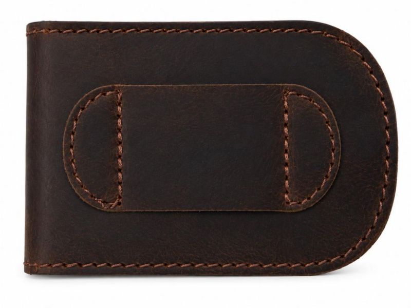 Funda de Cinturón PavinCrafter 8x10 cm Cuero Marrón Oscuro