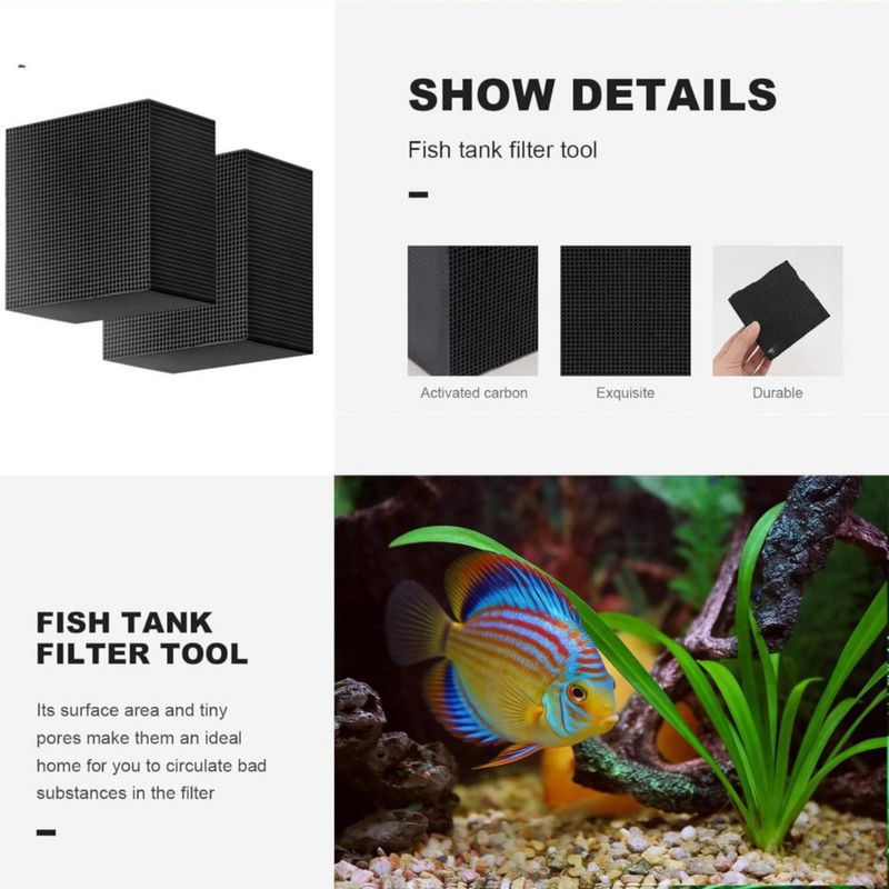 Filtro de Acuario yanhe Cube de Carbón Activado para Estanques