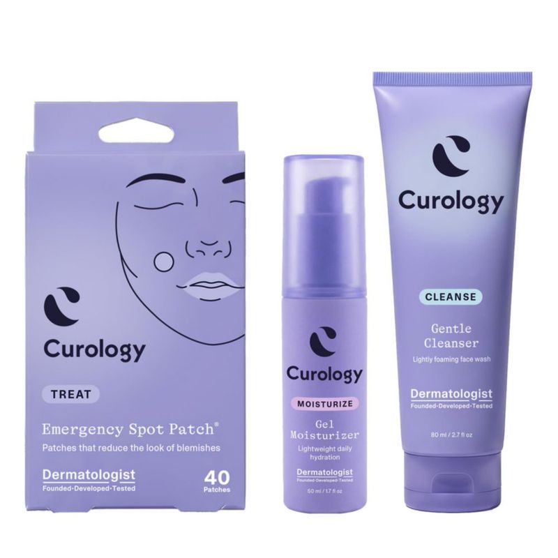 Set de Cuidado de la Piel Curology Parche para Acné y Humectante