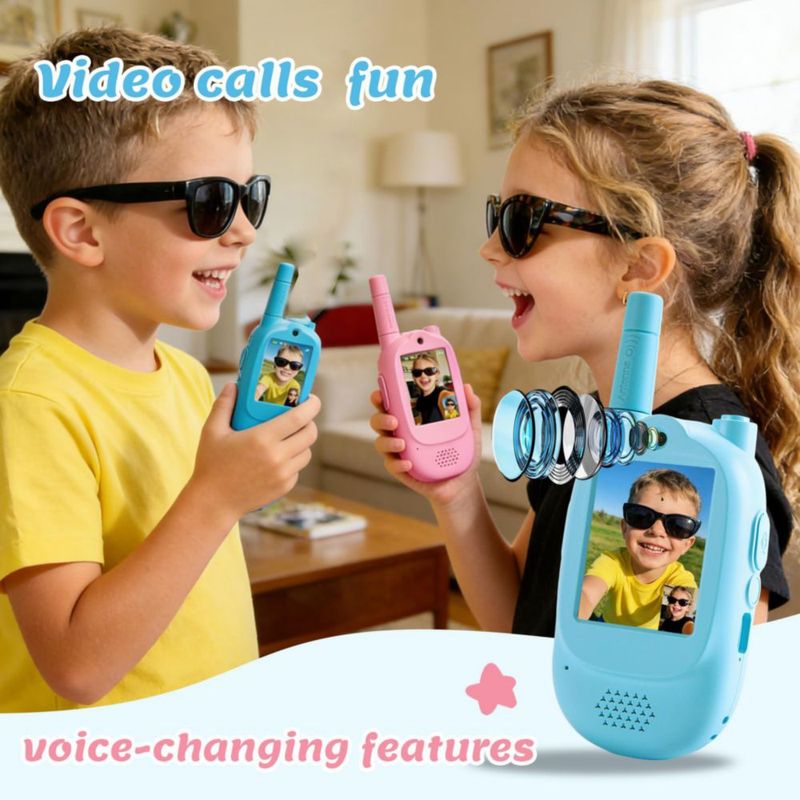 Walkie Talkies Zipvac 2 unidades con video chat alcance 500 m