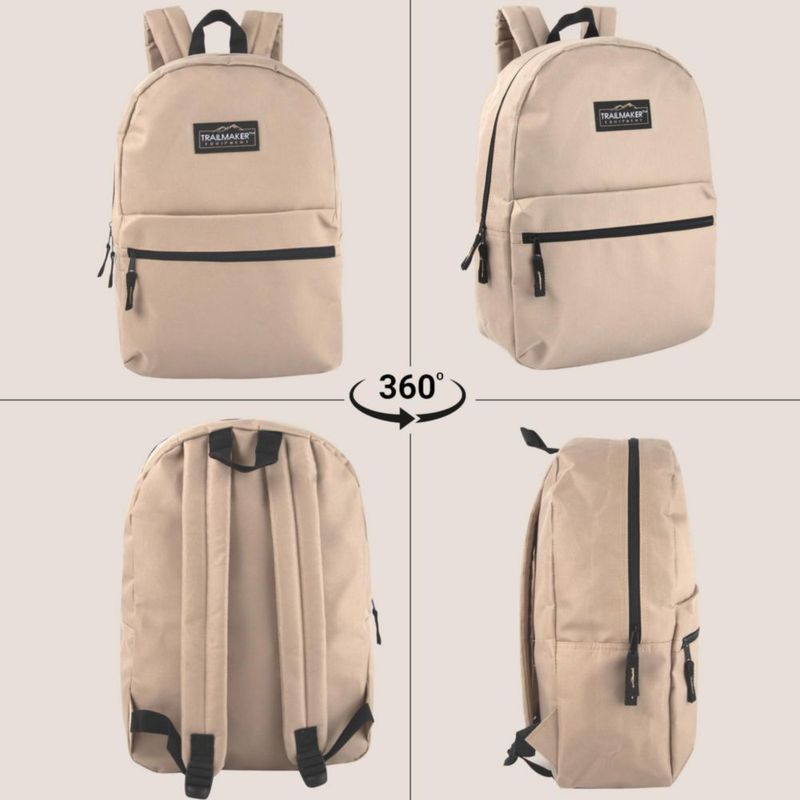 Mochila Trail maker de 43 cm color caqui con correas ajustables