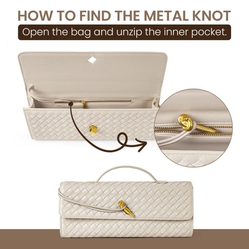 Bolso Joryin Tejido Plateado – Cartera y Bandolera
