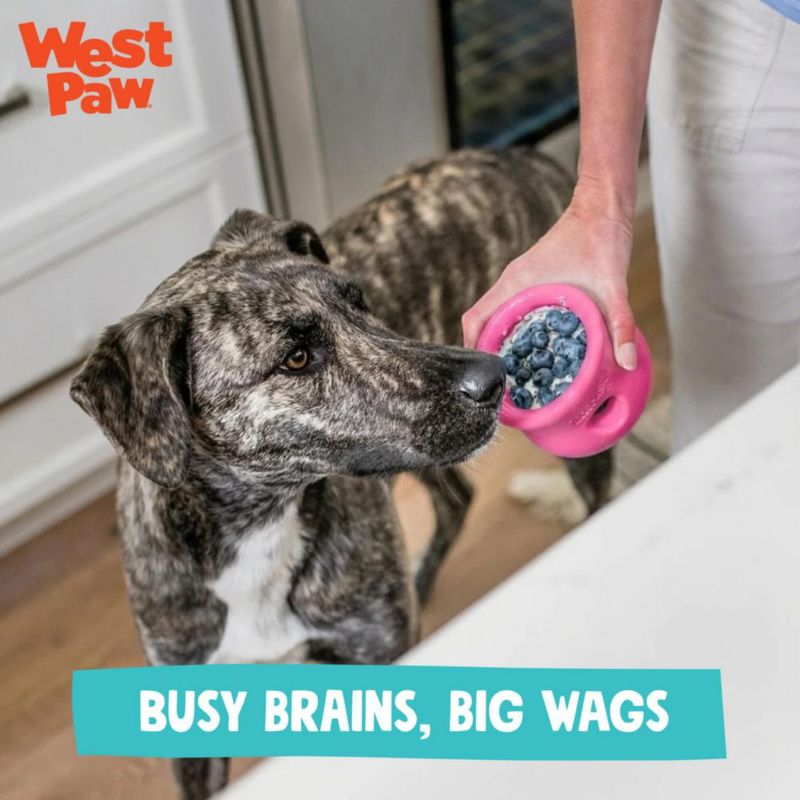 Juguete para perro WEST PAW Toppl XL Geranium dispensador de premios
