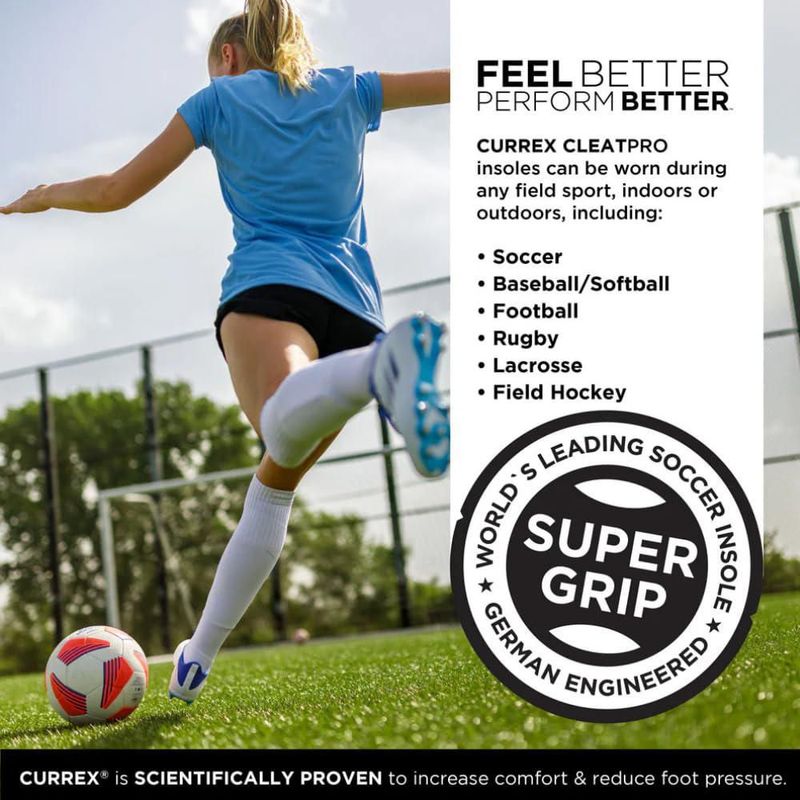 Plantilla currex CLEATPRO arco bajo XS Super Grip
