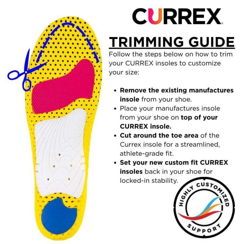 Plantilla currex CLEATPRO arco bajo XS Super Grip