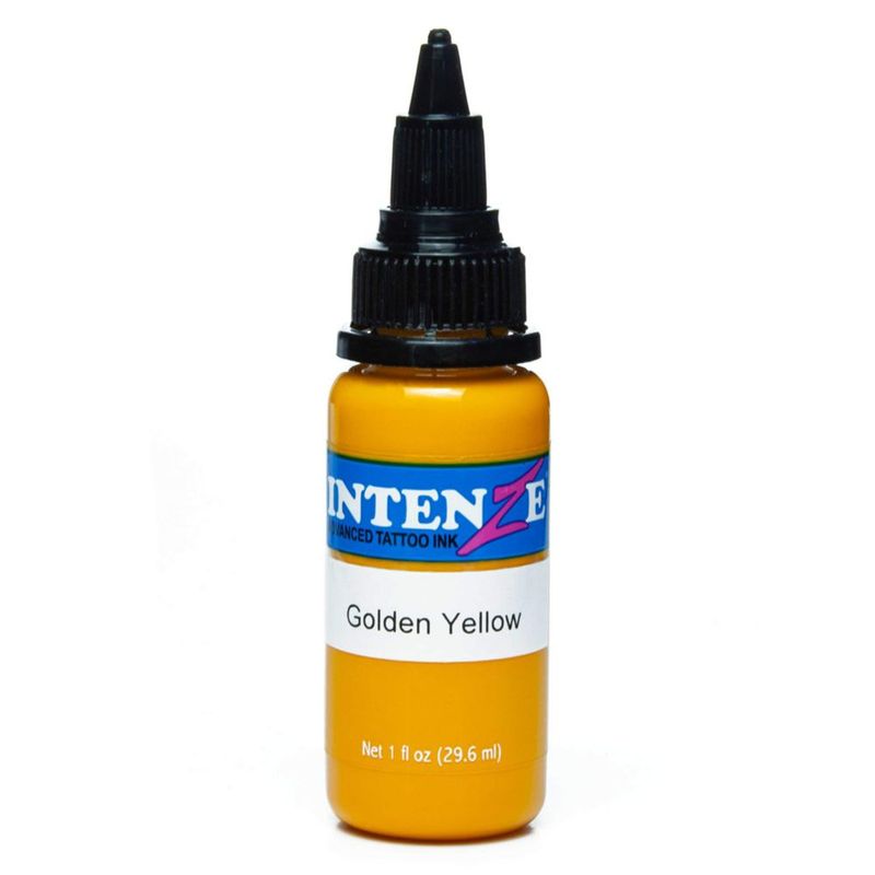 Tinta para tatuaje Intenze 29 ml Amarillo dorado vegana