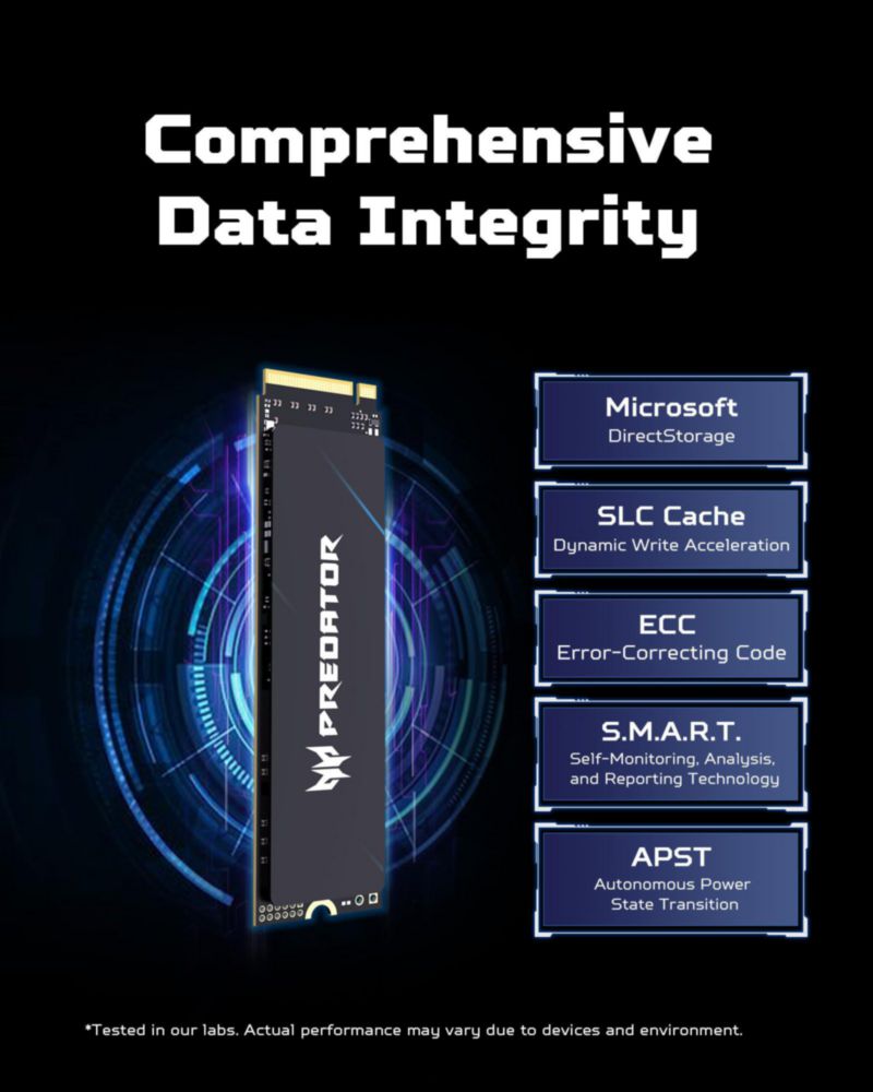 SSD Acer Predator GM9000 2TB PCIe Gen5 NVMe M.2