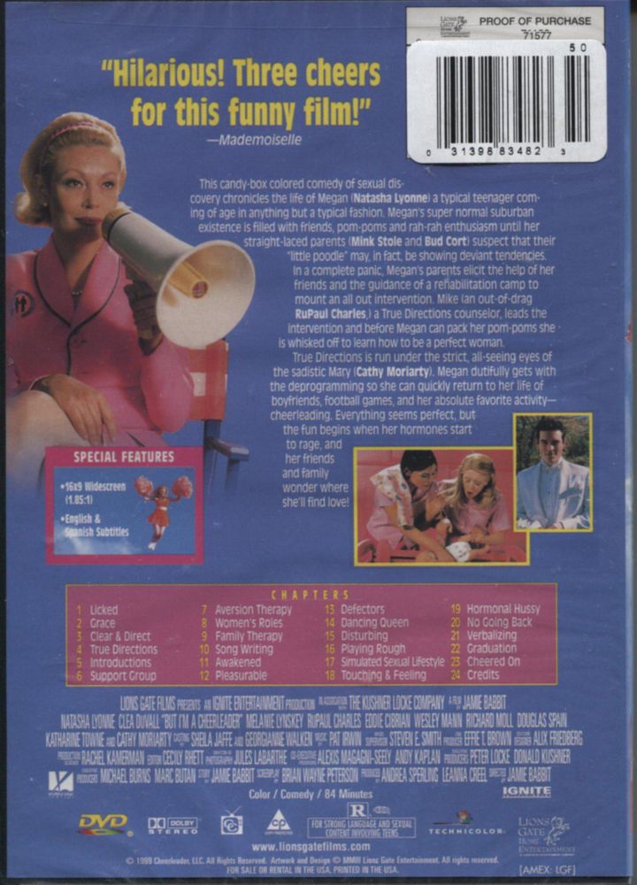 DVD Lionsgate "But I'm A Cheerleader"